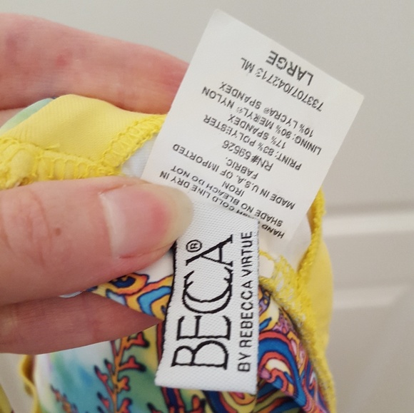 Becca Sexy Yellow Ruffled Bikini - Picture 7 of 7